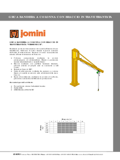 03) Gru a bandiera in versione CH. Rotazione manuale - 